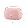 Office Workers Can Plug In Electric Cooking Self-Heating Insulated Lunch Box CN Plug(Cherry Pink)