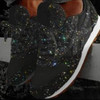 Autumn and Winter Sponge Sequins Breathable Platform Sports Shoes, Size:36(Black)
