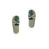 2 PCS Anti-lost Earrings Fashion Titanium Steel Color-preserving Earrings For AirPods & Wireless Earphones Universal(Steel Beads)