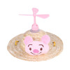 2 PCS Pet Bamboo Dragonfly Straw Hat Headdress Cat Dog Decoration, Size: S(Piggy)