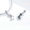 925 Sterling Silver Pendant Dog Chihuahua Charm DIY Bracelet Accessories