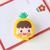 6 PCS Children Summer Outdoor Cartoon Fruit Insect Repellent Clip(Pineapple)