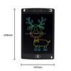 8.5 inch LCD Handwriting Board Children Drawing Graffiti Handwriting Board, Style:Colorful, Frame Color:Black