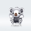 S925 Sterling Silver Cute Koala Animal Bead DIY Bracelet Accessory