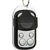 433MHz Metal Wireless Learning Code 4 Keys Remote Control (Black + Silver)