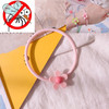 10 PCS  Flower Mosquito Repellent Bracelet Outdoor Travel Anti-mosquito Bracelet(Pink)