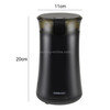 HOMEZEST Coffee Grinder Touch Grain Grinder Portable Coffee Grinder, Style:EU Plug(Black)