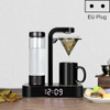 HOMEZEST Household Stainless Steel Mesh Coffee Machine Commercial Automatic Drip Coffee Maker, Style:EU Plug(Black)