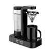 HOMEZEST Household Stainless Steel Mesh Coffee Machine Commercial Automatic Drip Coffee Maker, Style:UK Plug(Black)