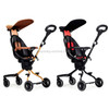 Baobaohao Folding Lightweight Four-wheel High-view Baby Stroller, Specification:V5-B Red