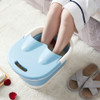 Folding Foot Soaking Bucket Plastic Thickening Foot Bath Massage Household Adult Footbath(Blue)