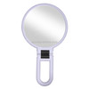 Portable Handheld Folding Adjustable Mount Magnifying Makeup Mirror, Size:10 Times(Purple)