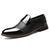 Men Embossing Casual Shoes Business Dress Shoes, Size:39(Black)