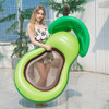 Inflatable Avocado Shape Adult Water Lounger Water Swimming Ring, Models: with awning(with Color Box)