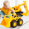 3 PSC / Set Children Simulation Drop-resistant Excavation Engineering Vehicle Toy Set, Random Style Delivery, Size:L