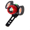 Bicycle Headlight Mountain Bike USB Charging Warning Light(Red)