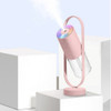 USB Rechargeable Projection Lamp Car Air Purifier(Pink)