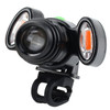 Bicycle Headlight Mountain Bike USB Charging Warning Light(Black)