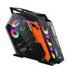 Computer Main Case Gaming Internet Cafe Computer Case, Colour: Big Coffee Plus Black Orange