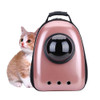 12-hole Breathable Transparent Go Out Portable Space Capsule Pet Carrier Backpack(Rose Gold)