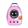 12-hole Breathable Transparent Go Out Portable Space Capsule Pet Carrier Backpack( Pink Chrysanthemum)