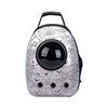 12-hole Breathable Transparent Go Out Portable Space Capsule Pet Carrier Backpack(Silver Bear Bag)