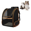 Full Net Breathable Pet Backpack For Easy Going Out Pet Backpack(Orange)