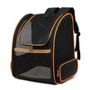 Full Net Breathable Pet Backpack For Easy Going Out Pet Backpack(Orange)