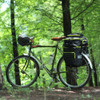 Rhinowalk Three-in-one Multifunctional Bicycle Rear Shelf Pannier Waterproof Long-distance Equipment(Black Green)