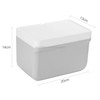 2 PCS Toilet Tissue Box Punch-free Rack(Light Gray+White)