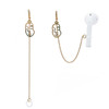 3 PCS Universal Bluetooth Headset Anti-lost Ear Chain Creative Line Face Mask Ear Buckle Earrings