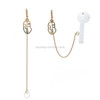 3 PCS Universal Bluetooth Headset Anti-lost Ear Chain Creative Line Face Mask Ear Buckle Earrings