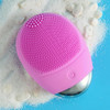 Mango Type Facial Electric Ultrasonic Silicone Cleanser(Rechargeable Pink)