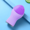 Beauty Cleansing Instrument Electric Silicone Pore Cleaning Household Rechargeable Facial Cleansing Instrument(Purple )