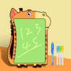 Children Fluorescent Drawing Board Multifunctional Writing Board Early Education Graffiti Board(Giraffe)