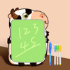 Children Fluorescent Drawing Board Multifunctional Writing Board Early Education Graffiti Board(Cow)