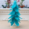 Mini Christmas Tree Decoration Window Desktop Christmas Decoration(Blue )