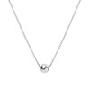925 Sterling Silver Minimalist Lucky Bead Necklace Female Simple Short Round Bead Neck Chain