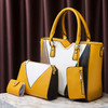 4 in 1 Fashion All-Match Diagonal Ladies Handbags Large Capacity Bag(Yellow)