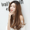 Ladies Mid-length Straight Hair Pear Flower Head Wig, Colour: Honey Pudding