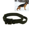 Nylon Thickened Large And Medium-Sized Dog Traction Collar Pet Collar, Size:XL(Army Green)