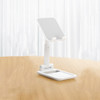 2 PCS Multifunctional Folding Desktop Stand for Electronic Devices under 12.9 inches(Pearl White)