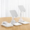 2 PCS Multifunctional Folding Desktop Stand for Electronic Devices under 12.9 inches(Pearl White)