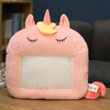 Hand Warmer Pillow Visual Play Mobile Phone Warmer Bag Winter Heater(Deep Pink Unicorn)