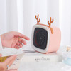 Mini Cute Pet Deer Heater  Student Home Desktop Portable Firearm,CN Plug, Product specifications: Without Light(Pink)
