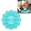 2 PCS Pet Cats and Dogs Silicone Slow Food Mat Anti-choke Bowl, Style:Flower Type(Blue)