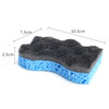 6 PCS Household Cleaning Sponge Kitchen Scouring Pad(Black )