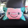 2 PCS Cartoon Cloth Car Seat Back Hanging Storage Tissue Case Box Container Towel Napkin Papers Bag Holder Box Case(Pig)