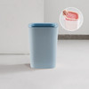 Living Room Household Large Kitchen Bathroom Trash Can with Press-ring(Blue)