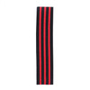 Three-color Stripe Yoga Belt Looped Latex Silk Non-slip Tension Band, Size:M(Red)